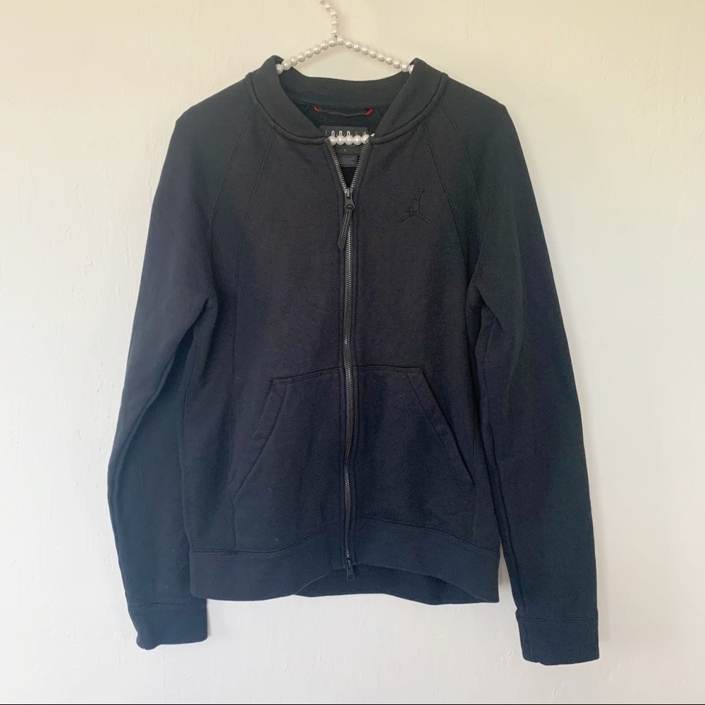 Jordan Black Zip Up Sweatshirt